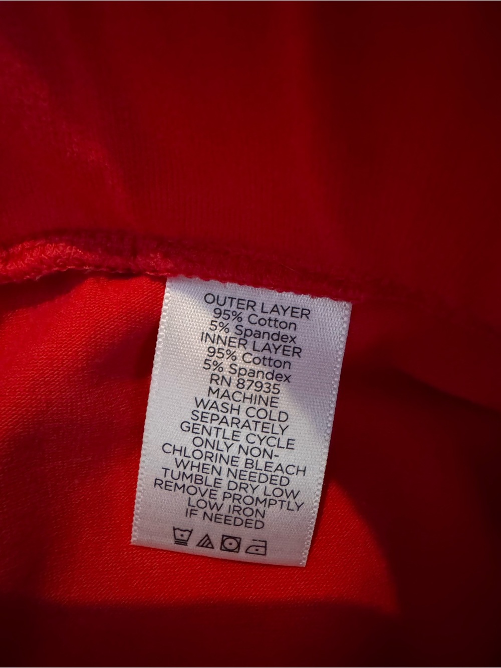 Susan Graver Red Skort - Picture 9 of 9